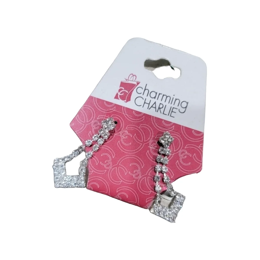 Charming Charlie Rhinestone Earrings - Picture 1 of 1